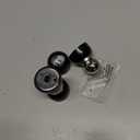 Sumnacon 2Pcs Powerful Magnetic Door Stoppers - Stainless Steel Mini Doorstops with Screws, Heavy Duty Magnetism Doorstops for Bedroom Bathroom Kitchen Home Office, Black