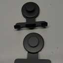 Suction Cup Razor and Shaver Holder for Shower Wall, Stainless Steel Reusable Suction Hook for Towel and Loofah, Damage-Free Installation (2, Matte Black)