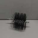 Stanbroil 6 Inch Round Steel Chimney Cleaning Brush with 1/4" NPT Fitting for Masonry Chimney Flue, Works with Most Chimney Rod Sets