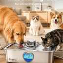 Kastty 4.5Gal/17L Stainless Steel Dog Water Fountain for Pets, Inside, FS87