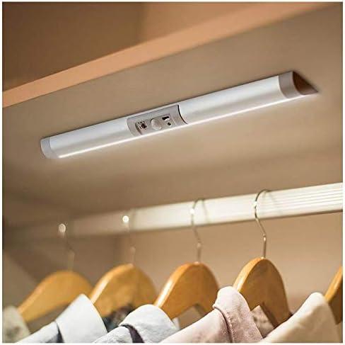 Automatic Motion Sensor Closet Lights with Eye-Protection Design Closet Lighting, LED Rechargeable Cabinet Light Battery Operated Wardrobe Light for Wireless Pantry Sink (80Lumen, 6000k 80+CRI) (1 Pack)