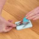 Peta Table Nail Clipper PNC-3 - Mounted and Non-Slip - Plastic Base with Rubber Feet - for Anyone with Poor Hand Control, Weak Hand Strength and Tremors