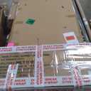 Alpine Corporation 72" Tall Indoor/Outdoor Mirror Waterfall Floor Fountain, LED Lights & River Stones, Elegant Bronze Finish for Home, Office, Patio & Entryway Decor