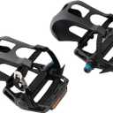 1 Pair Bike Pedals with Toe Cages for Peloton, Spin, & Outdoor Bikes - Aluminum 9/16" Replacement Parts