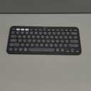 Logitech Pebble Keys 2 K380s, Multi-Device Bluetooth Wireless Keyboard with Customizable Shortcuts, Slim and Portable, Easy-Switch for Windows, macOS, iPadOS, Android, Chrome OS - Tonal Graphite