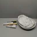 SENSARTE Nonstick Frying Pan Skillets, White Ceramic Coating Omelette Pans, Healthy Cookware Chef's Pan, Free of PTFE & PFAS (9.5+11+12.5 Inch)