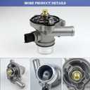 Upgrade Aluminium Engine Coolant Thermostat Housing Assembly Compatible with 2011-2020 Chevy Cruze Limited Sonic Trax Buick Encore 1.4L Replaces 25200455 55565336 55579010 55593034 902-808