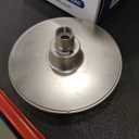 High Pressure Shower Head - Anti-Clogging Silicone Nozzles - 2.5 GPM Removable Restrictor - Easy to Clean Adjustable Replacement - easy to install with Plumbers Tape - 6 inch - Brushed Nickel Finish