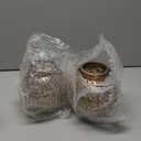 Set of 2 Solar Lanterns Outdoor Hanging Decorative Lights for Garden Patio Porch Decorations. (Bronze)