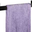 PAHSFS Black Towel Bar 16 Inch - SUS304 Stainless Steel Towel Racks for Bathroom - Towel Holder Matte Black Wall Mount