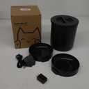 Automatic Dual Cats Feeder for 2 Cats,6 Meals/Day,12 Portions/Meal,Dual Power Auto Pet Feeder Dry Food Dispenser,Flexible Schedule Timer 10S Voice Record (Black, ABS Dual Bowls)