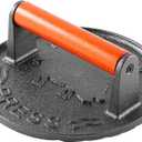 Burger Press with Professional Heavy Duty Cast Iron for Blackstone Griddle Grill,Smashburger, Bacon, Ground Beef Meat, Steak, Sausage, Sandwich Cooking, 7.2 inch Round