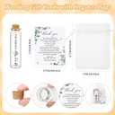 100 Sets Wedding Party Favors for Guests Bulk Including Mini Heart Shaped Candles and Empty Matches Jars with Cork Top Thank You Cards and Organza Bags for Wedding Bridal Shower Party Souvenir