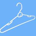Merrick Plastic Attachable Hangers, 6-Count White
