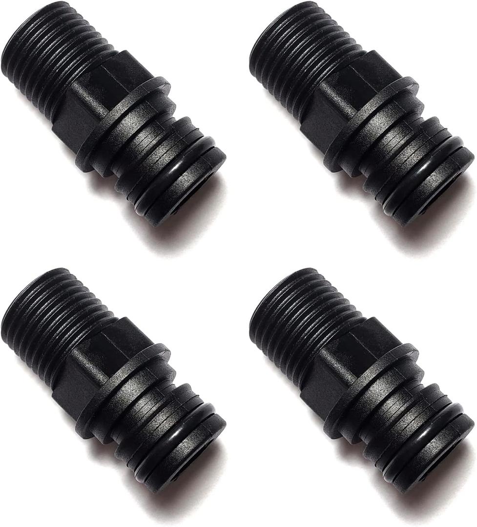 20381-000 Quad Port Fittings for Quad Water System Pump (1/2" NPT Male QEST. Straight)
