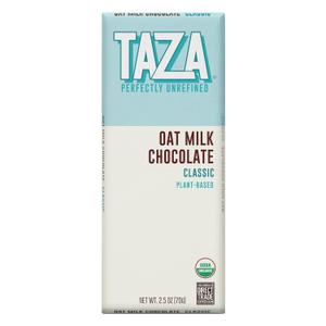 Taza Chocolate Organic Oat Milk Chocolate Bar, Classic, 10 Count | Vegan, Dairy Free, Gluten Free, Organic Stone Ground Milk Chocolate Bar, 2.5 Ounce Bars (EXP 07/30/27)