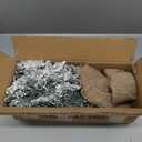 2ft Pre-Lit Artificial Mini Christmas Tree,24 Inch Snowy Flocked Small Tabletop Christmas Tree with LED Light,White Xmas Pine Tree for Home Desk Indoor Decor, Perfect with Burlap Base