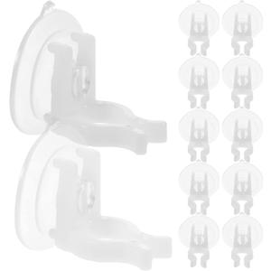 STOBAZA Electronic Candle Suction Cup Accessories 12 Pcs Strong Hold Window Candle Holders for Led Flameless Candles Perfect for Home Decor and Party Decorations