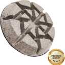 (3PACK) 80MM/3" Professional Diamond Floor Polishing Pad for Concrete, Terrazzo, Stone Floor, Velcro Backed for Floor Grinder, Wet& Dry Use-Premium Quality(Grit 100# x3pcs)