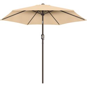 7.5Ft/9Ft Patio Umbrella, UV Protect Pool Umbrella with Heavy Duty Pole,Outdoor Umbrella with Push Botton Tilt & Crank