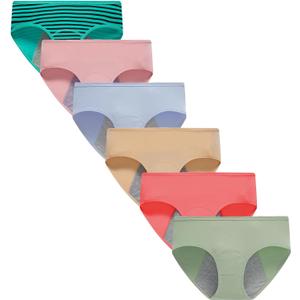 Demifill Teens Cotton Briefs Underwear Girls Period Underwear Soft Panties For Teens (10-12 Years, Mixcolour/Style7)