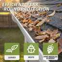 144FT Lock-in Gutter Guard, 6 Inch, Fits 4/5/6 Inch K Style Steel Snap-in Leaf Gutter Guards Micro Mesh Gutter Screens Rain Gutter, for Leaf Filter (48pcs)
