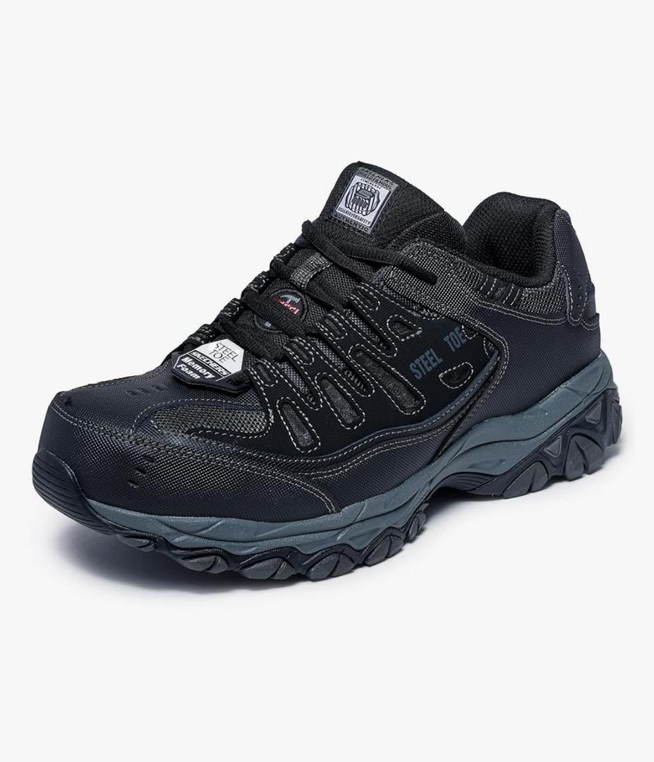 Skechers Men's Cankton Steel Toe Electrical Hazard Construction Shoes 12