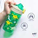 Zak Designs Sanrio Sage Water Bottle For School or Travel, 25oz Durable Plastic Water Bottle With Straw, Handle, and Leak-Proof, Pop-Up Spout Cover (Hello Kitty)