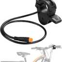 Ebike 300X Thumb Throttle 3 Pin for Electric E Bike 24v 36v 48v 60v 72v - Universal 7/8 22mm Fit|Left and Right|Waterproof M8 Plug|Quick Response|Stability Performance|Easy Disassembly