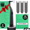 FLAUS Electric Flosser (Oprah's List, Shark Tank) 3 Speeds + 135 Refill Heads Variety Pack (Extra Strong Woven & Gentle Gliding) Water Flosser Alternative, Dentist Tooth Flossers Dental Floss Picks