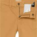 Amazon Essentials Boys and Toddlers' Uniform Woven Flat-Front Shorts (Wrinkle Resistant), Pack of 3 (6 Plus, Dark Khaki Brown)