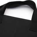 600D Portfolio Waterproof With Handle And Zipper For Student and Artist 2-pack (Large, Black)