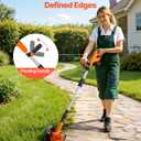 VEVOR Lawn Edger, 8.8 inch Blade, 20V Battery Powered Cordless Edger Lawn Tool, with 3-Position Blade Depth, 4000 mAh Battery and Charger Included, for Lawns, Driveways, Yards, and Sidewalk Edges, 57.48 x 7.09 x 12.80 in