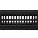 2" X 10" Floor Register with Louvered Design - Heavy Duty Rigid Floor Air Supply with Damper & Lever - Outer Dimensions [ 3.5 X 11.5] - Black