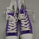 Womens Canvas Sneakers High Top Lace ups Casual Walking Shoes (11, Navy)