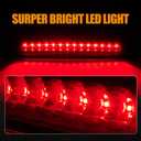 Third 3rd Brake Light LED for 2002-2009 Chevy Trailblazer GMC Envoy, High Mount Rear Brake Lights Assembly for 04-07 Buick Rainier, Waterproof Center Cab Lamp Stop Light (Black)