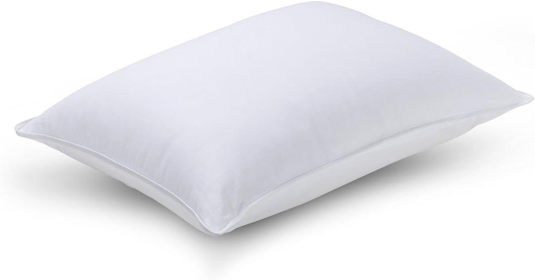 Sleep Innovations 2-in-1 Memory Foam Pillow and Alternative Down Fiber Fill, Standard Size, Side, Stomach, and Back Sleepers, Soft-to-Medium Support