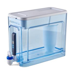 ZeroWater 32-Cup Ready-Read 5-Stage Water Filter Pitcher Dispenser with 5-Stage 0 TDS Zero Water Filter  IAPMO Certified to Reduce Metals, Chlorine, Lead, Chromium, and Forever Chemicals PFOA/PFOS