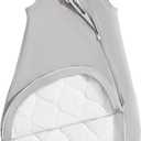 0.5 Tog 1.0 Tog Baby Sleep Sack, Unisex Cotton Toddler Sleeping Sack for Babies, 2-Way Zipper Baby Wearable Blanket (3-6 Months, Light Gray) XS