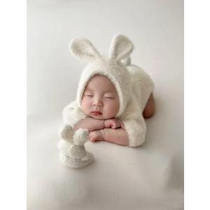Baby Easter Bunny Photo Props Newborn Photography Outfits Girl Boy Animal Costume Set Newborn Baby Photo Shoot Outfits Girl Boy Photography Props