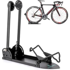 Indoor Bike Floor Stand - Bike Stand Rack for Garage/Home - Bike Storage Bicycle Parking Rack fit 26-29 Mountain Road Bikes