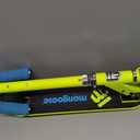 Neon Yellow Mongoose Force 1.0 Folding Scooter Ages 5+ Max weight 176 Lbs LED Lighted Wheels