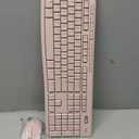 Logitech MK270 Wireless Keyboard and Mouse Combo for Windows, 2.4 GHz Wireless, Compact Mouse, 8 Multimedia and Shortcut Keys, 2-Year Battery Life, for PC, Laptop - Rose