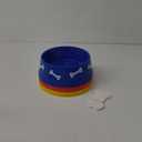 12 Pieces Dog Paw Plastic Bowls Dog Theme Birthday Party Supplies Puppy Party Supplies Blue and Yellow Food Trays with Bone Cards for Birthday Favors(Red)