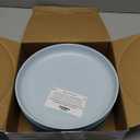 Grow Forward Premium Wheat Straw Plates - 10 Inch Reusable Hard Plastic Dinner Plates Set of 8 - Unbreakable Microwave Safe Plates for Dessert, Camping, RV, Outdoors, Patio, Kitchen Dishes - Seascape