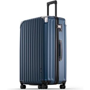 LEVEL8 Grace Luggage, 28 Inch Hardside Suitcase, Abs+Pc Harshell Spinner Luggage with Tsa Lock, Spinner Wheels, Blue, 28 Inch