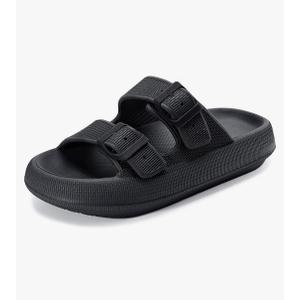 Weweya Sandals for Women and Men - Pillow Slippers - Double Buckle Adjustable Slides - EVA Flat Sandals 40-41 Weweya Sandals for Women and Men - Pillow Slippers - Double Buckle Adjustable Slides - EVA Flat Sandals 40-41