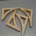 4 Pcs 1 3/4" W x 6 1/2" D x 9" H Traditional Wood Corbels Wooden Shelf Brackets Unfinished Paintable Solid Wooden Bracket for Doorway Countertops Home Shelves Cabinet Furniture Support