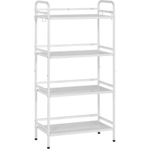 HDANI Storage Shelves, 4-Tier Metal Storage Rack with Shelf,Shelf Organizer,Garage Standing Shelving Unit for Laundry,Bathroom,Kitchen,Pantry, Closet,23.6''W X 13.8''D X 50 H''H,White