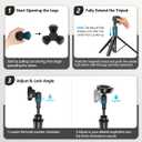 UBeesize 62'' Magnetic Selfie Stick Phone Tripod with Wireless Remote, Extendable Cell Phone Tripod Stand, Compatible with MagSafe, Cellphone Tripod for iPhone 17 16 15 14 13 12 and Android Phones